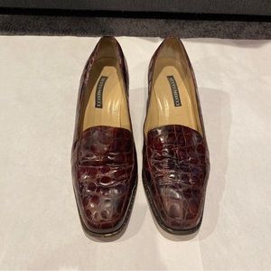 (1) Trendy Pair Of Brown Leather Sesto Meucci Heels/Pumps Women’s Size 8